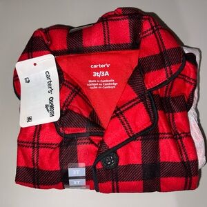 Carter's Red and Black Plaid‎ Pajama Set